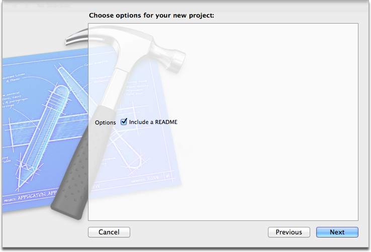 Image of checkbox in New Project Wizard