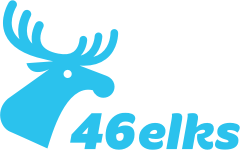 Logotyp för 46 elks