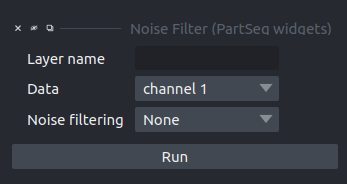 Noise filtering widget