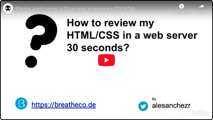 How to open html/css preview of my project