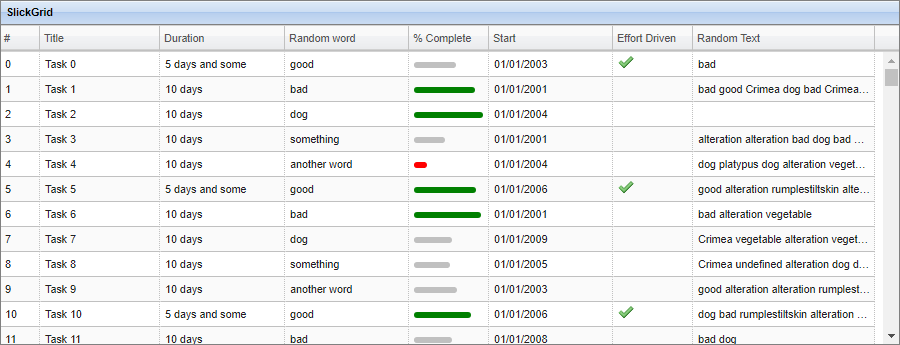 AutoColWidth Sample Grid