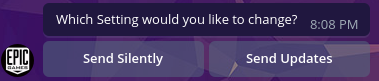 Settings Menu