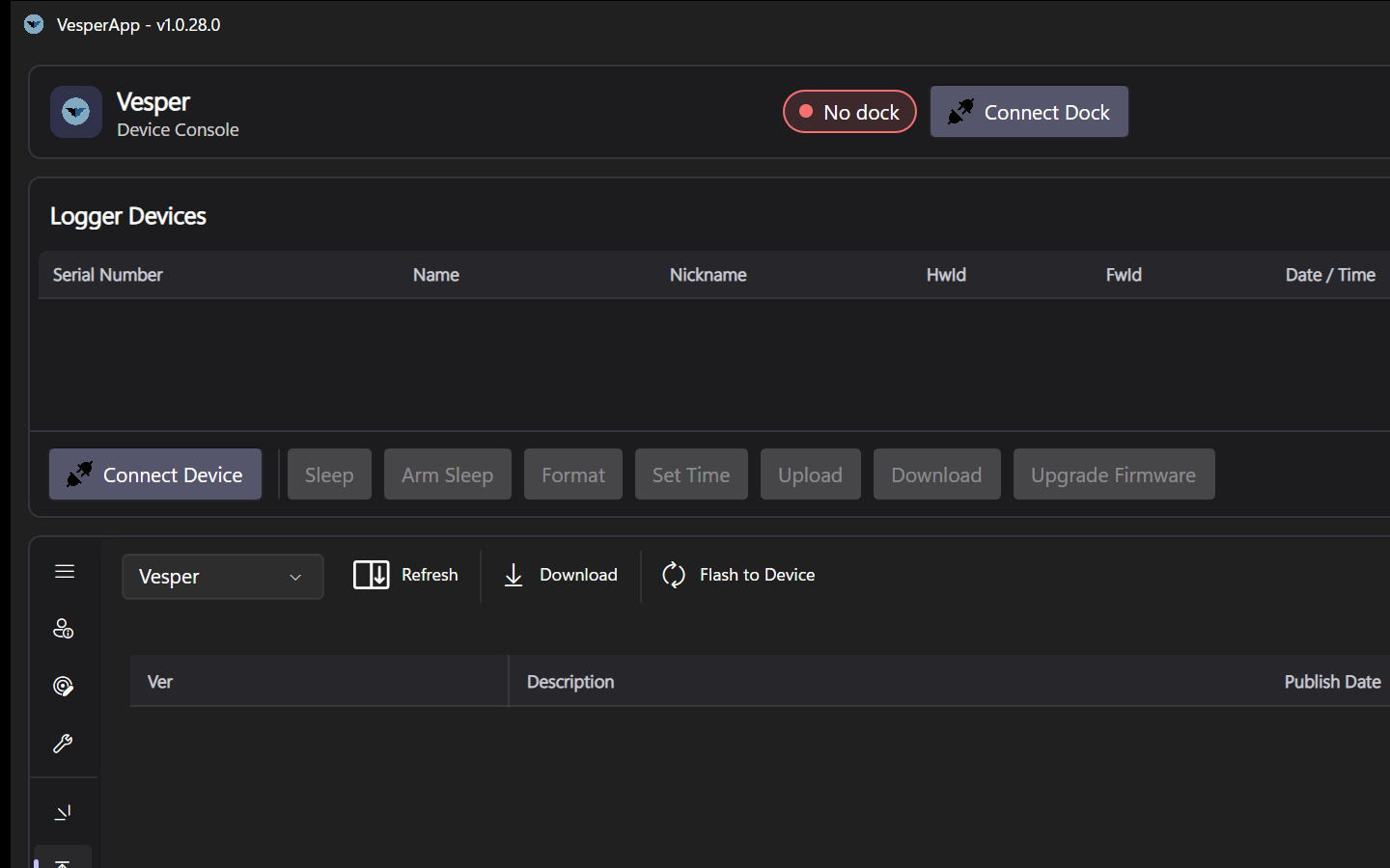 The Firmware Upgrades tab