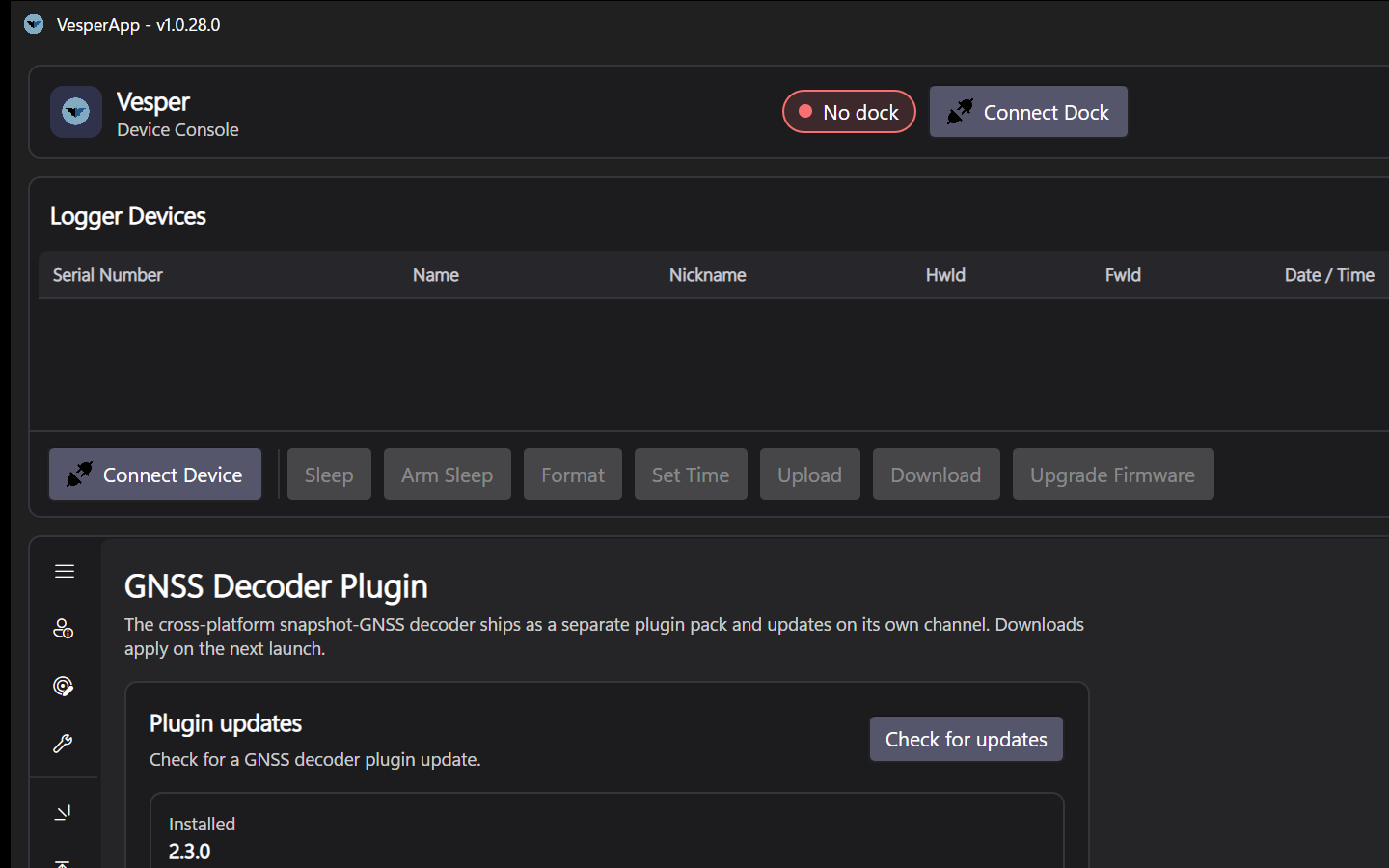The Plugins tab