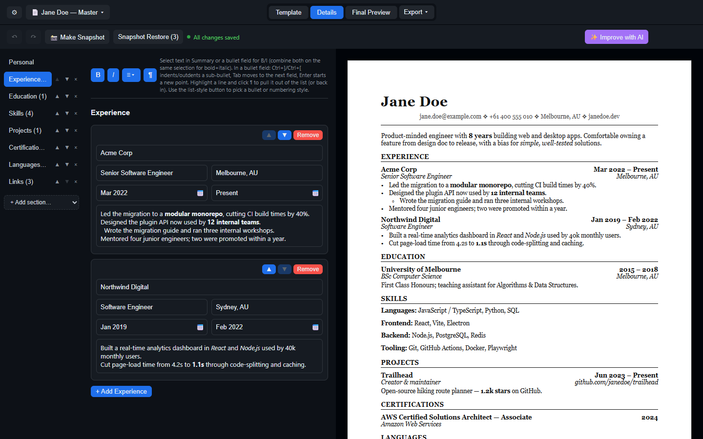 Dark mode