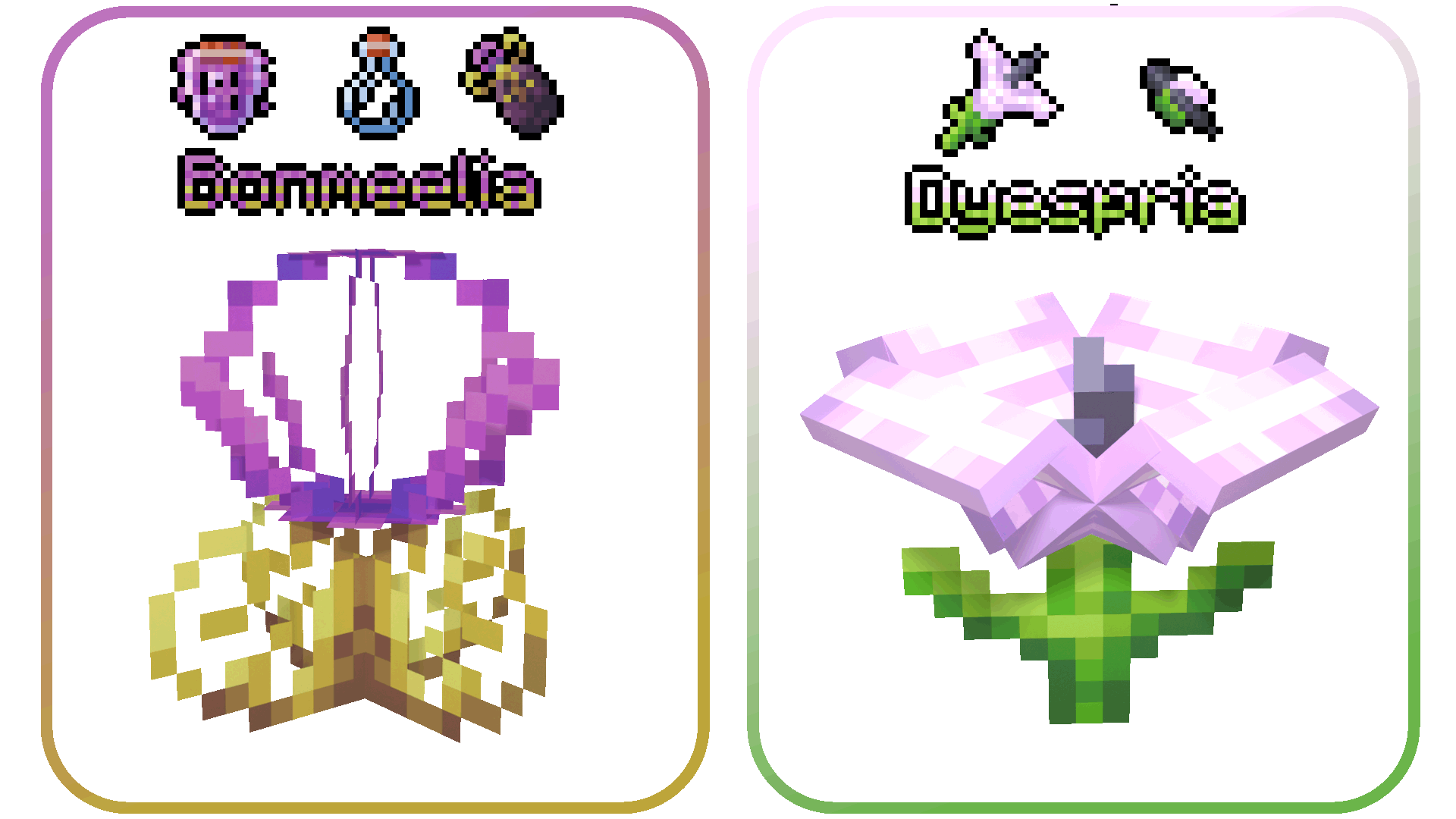 Bonmeelia and dyespria plant gif