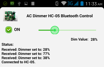 HC-05 Bluetooth Control via Android App