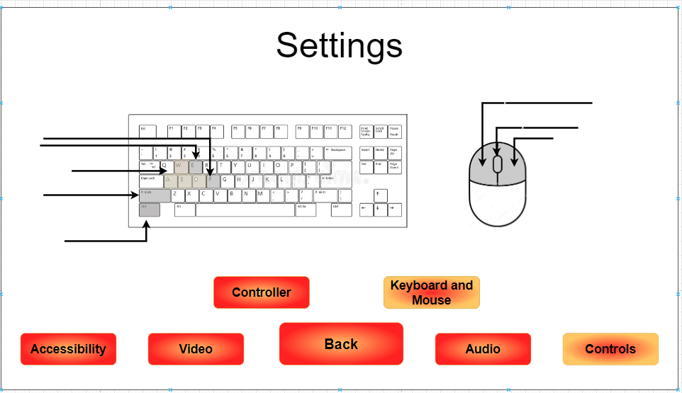 settings controls keyboard and mouse