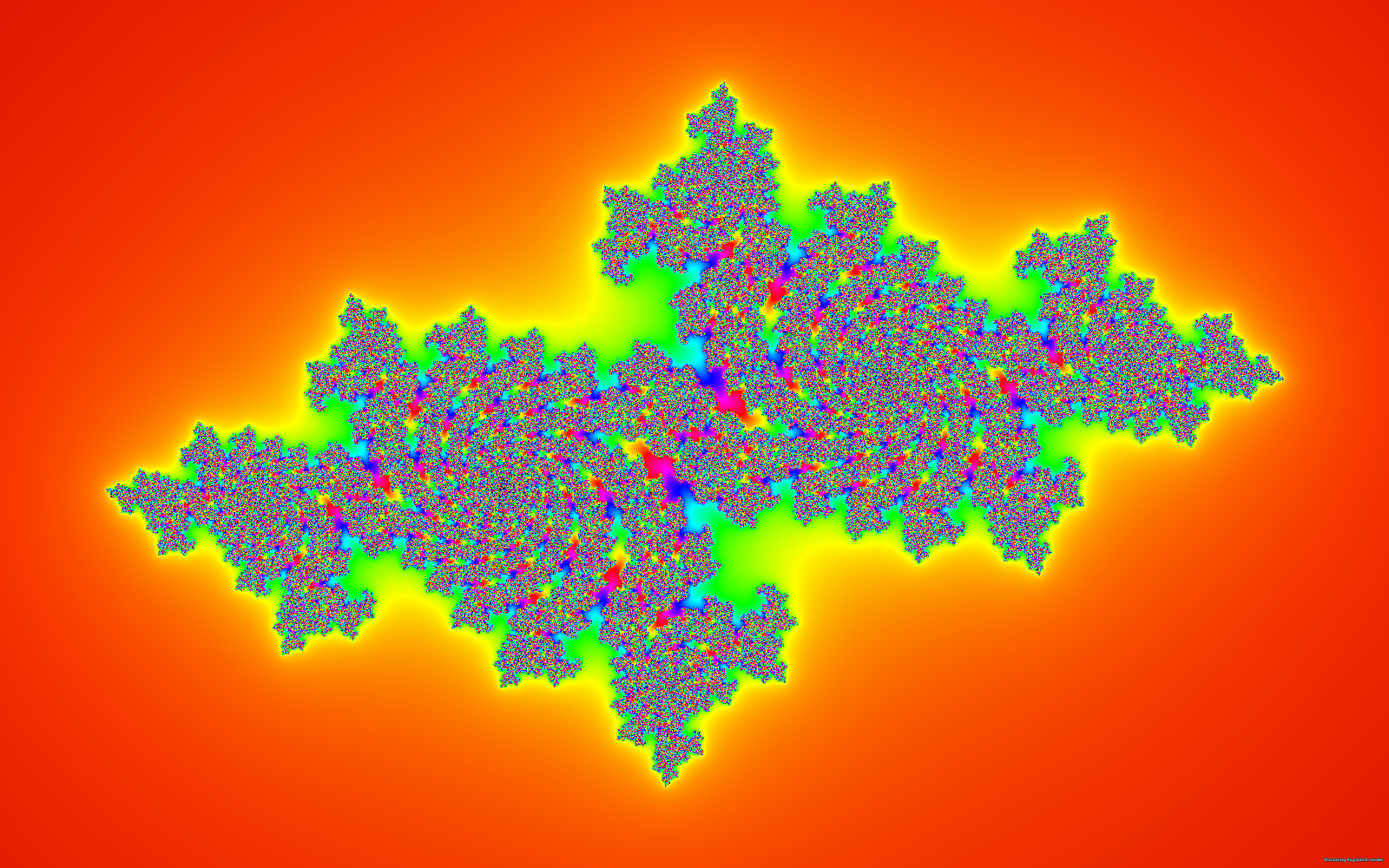Julia — fixed-c slice of the Mandelbrot iteration.