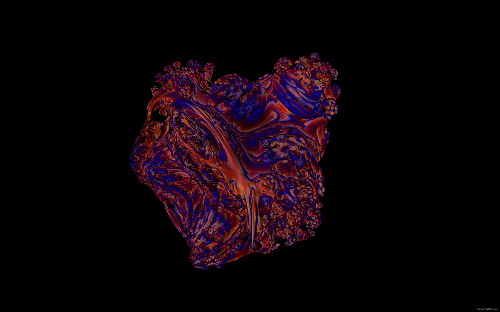 Mandelbulb p = 4 — soft jelly silhouette.