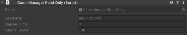 WReadOnly attribute showing grayed-out fields in the inspector
