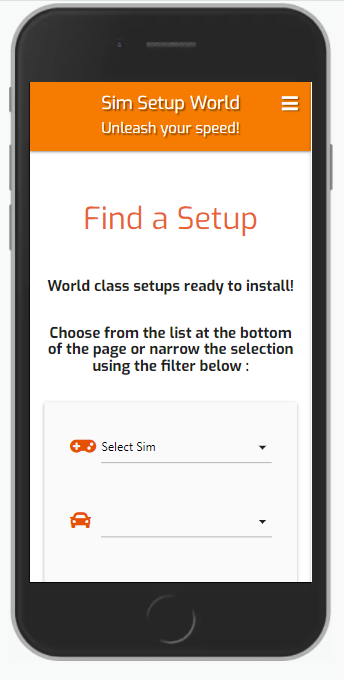 2. Find Setups Page - Mobile version.PNG