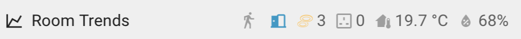Orbit Status Badge using the Home Assistant Heading badge type in the light theme