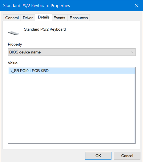 Standard PS2 Keyboard Properties BIOS device name.png