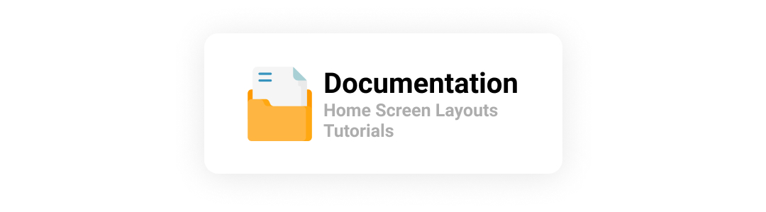 Documentation of home screen