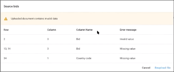 An example of multiple import errors.