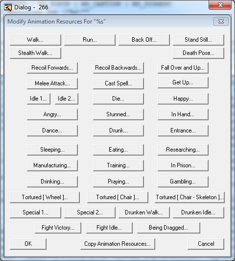 Modify Animation Resource For