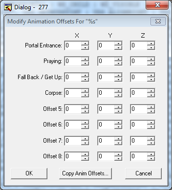 Modify Animation Ofsets For