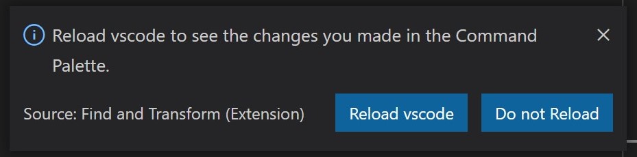 notification to save after changing settings