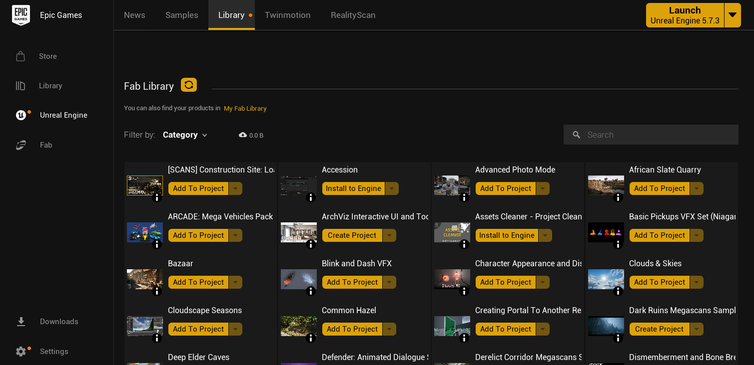 Epic Games Launcher - Install to Engine Image