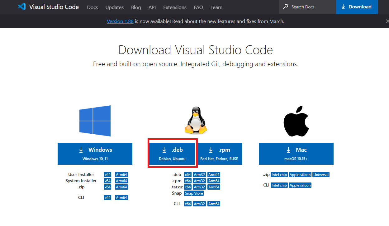 VSCode 홈페이지