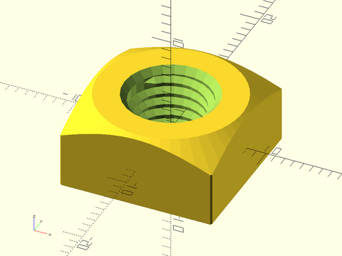 threaded\_nut() Example 4