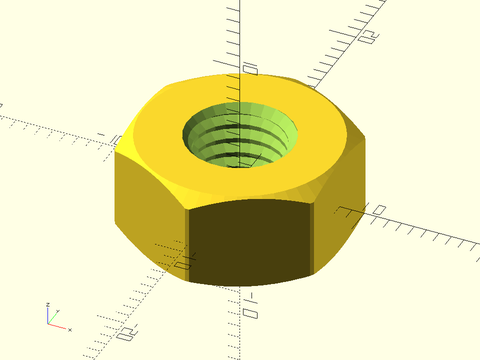 threaded\_nut() Example 5