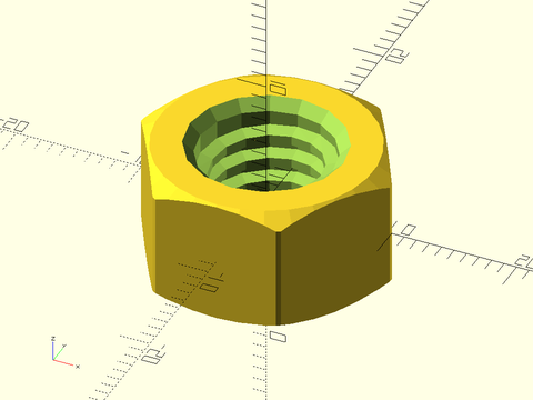 trapezoidal\_threaded\_nut() Example 3