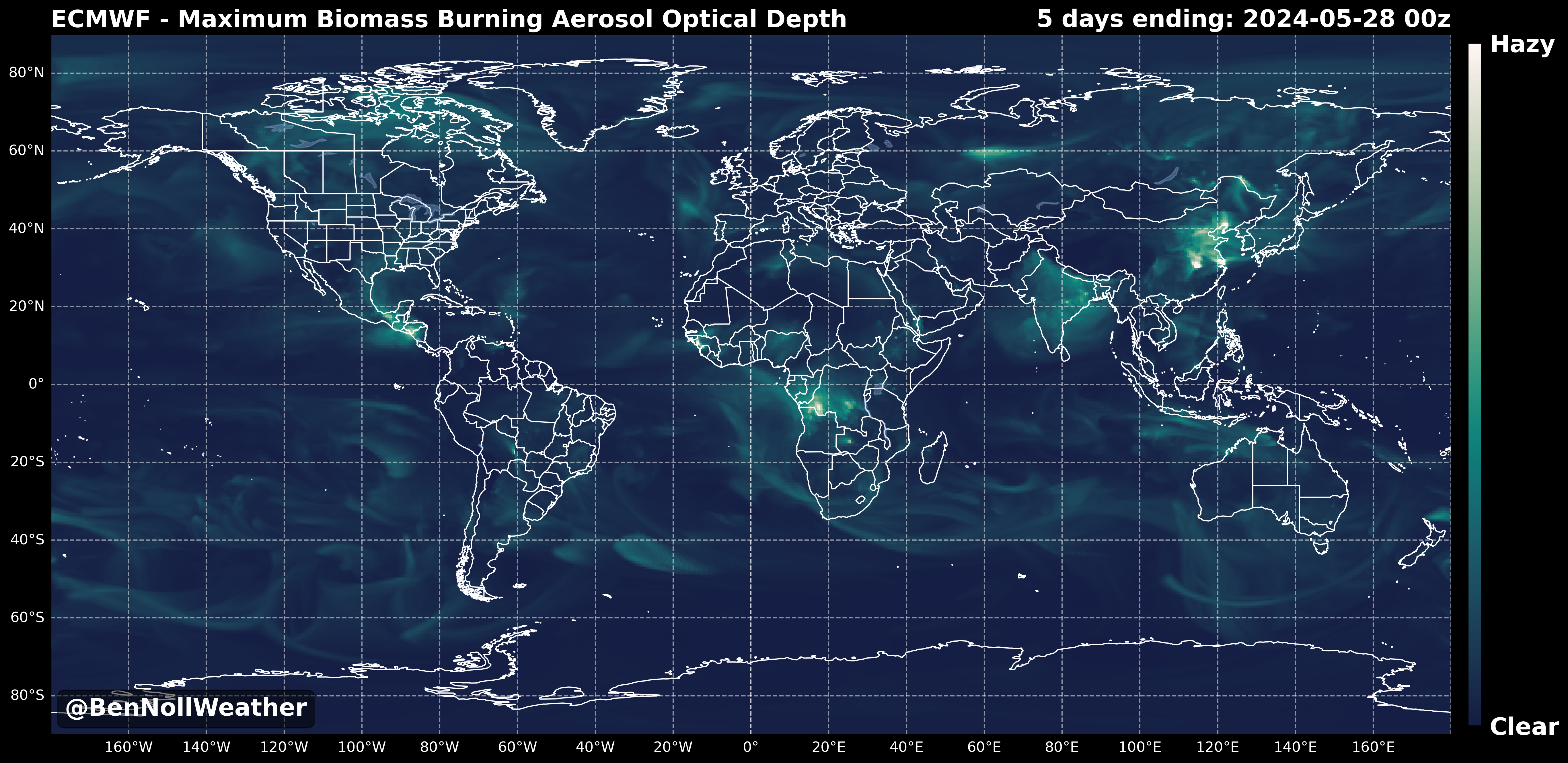 Global Smoke and Dust Plumes