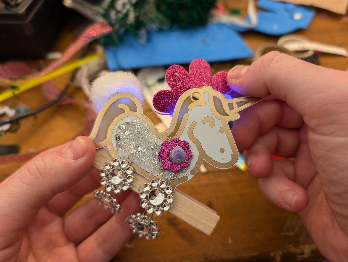 Unicorn with glitter