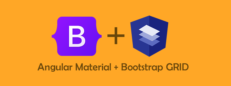 angular material with bootstrap 5 grid