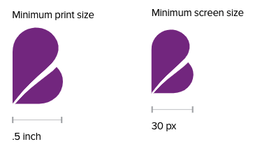 Image of two different sized Bixal 'B' shape.