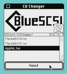 BlueSCSI CD Changer Screen