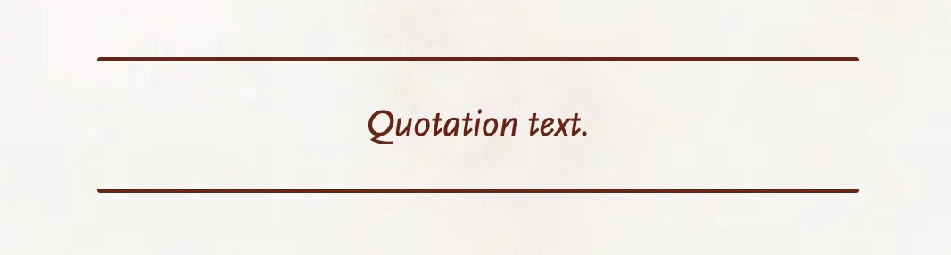 A large pull-quote blockquote