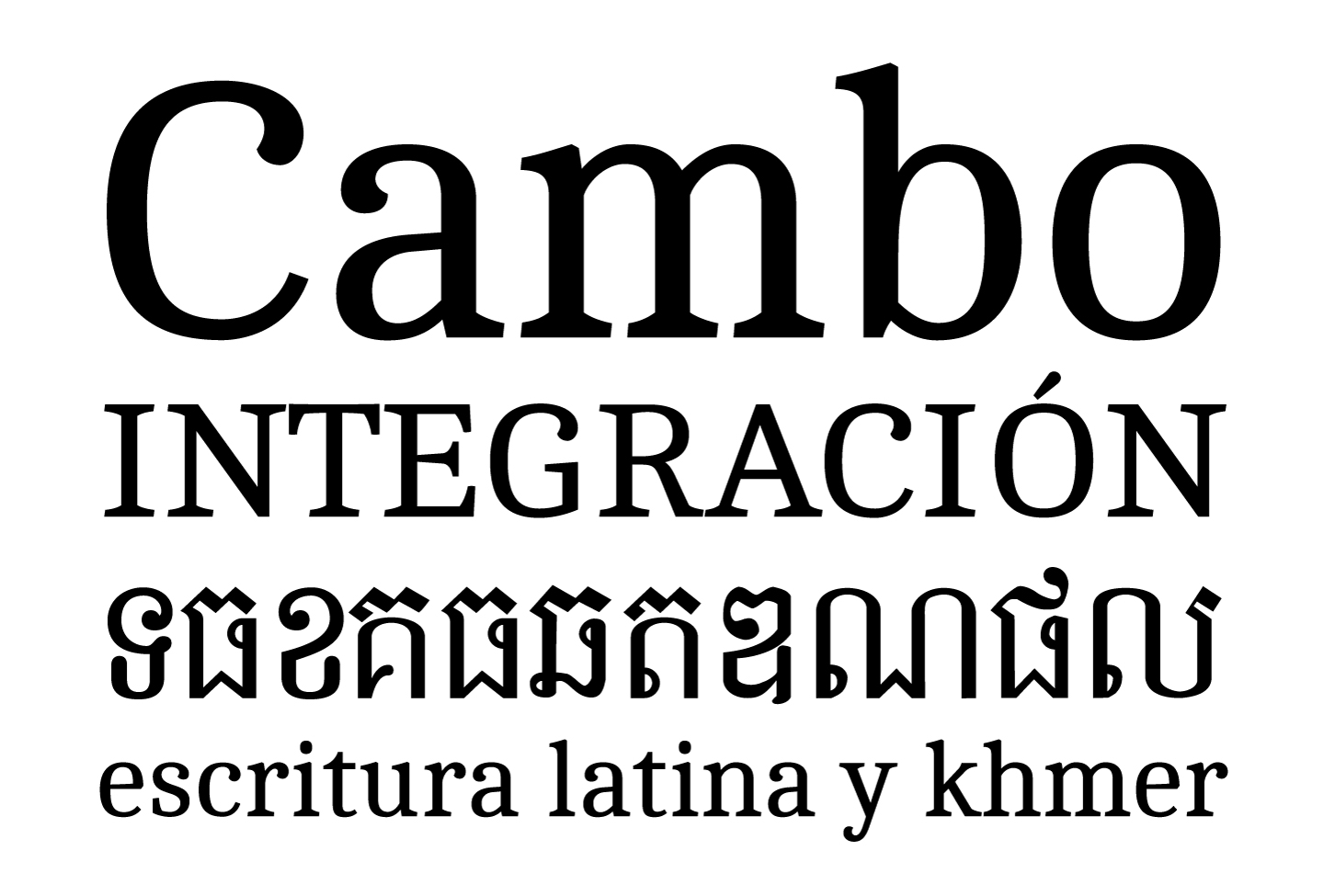 Cambo ht. Khmer / Latín.