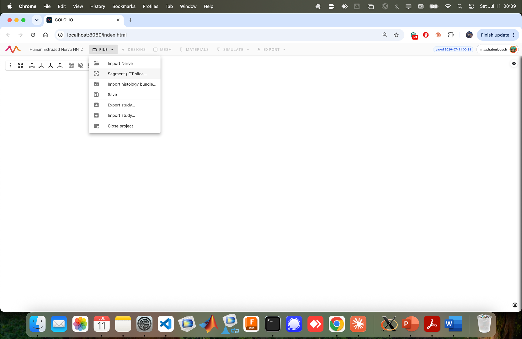 FILE menu