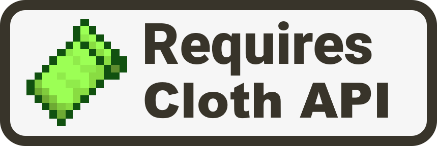 Requires Cloth Config API