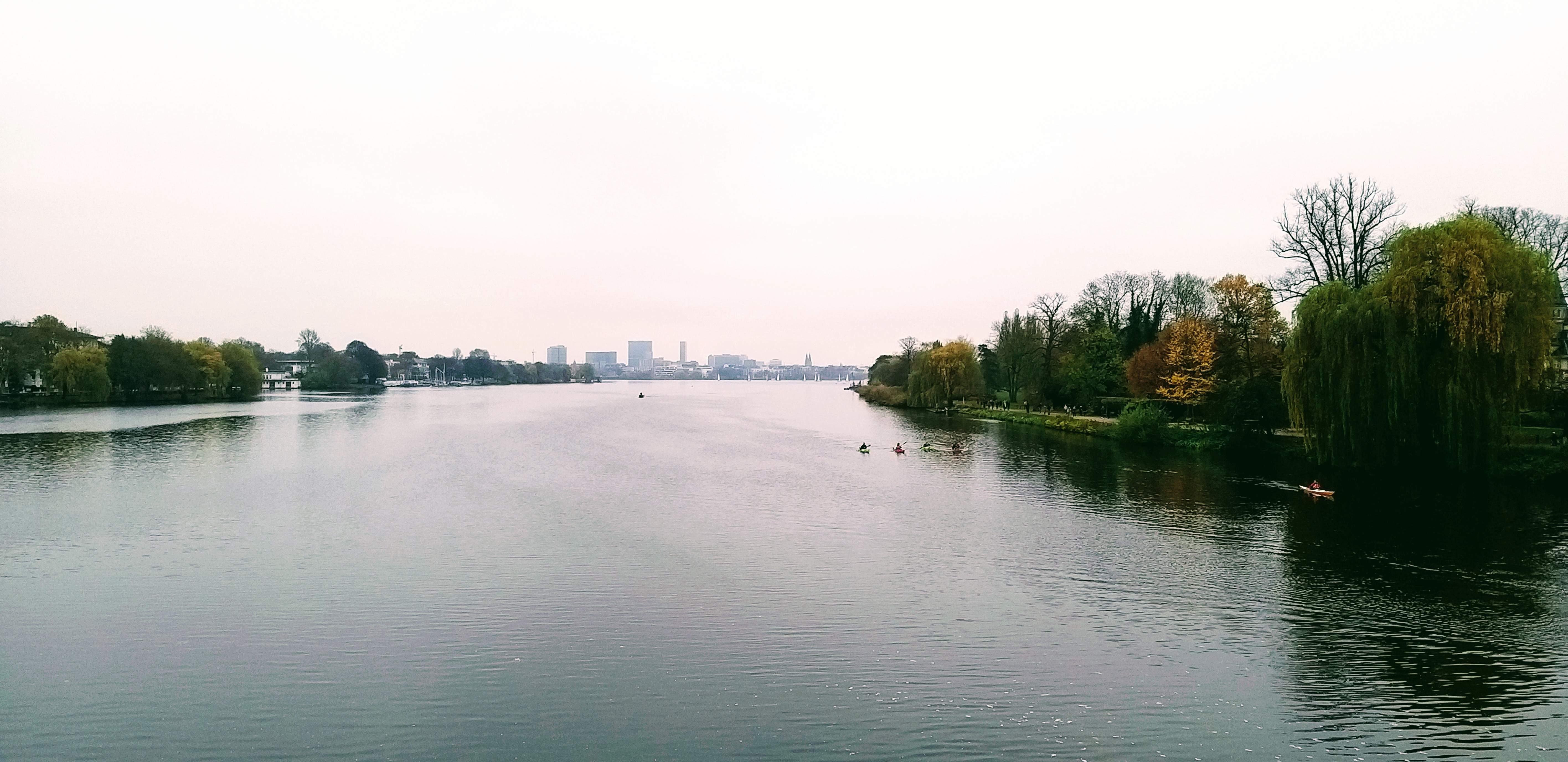 Lake in Hamburg on a grey-ish November afternoon