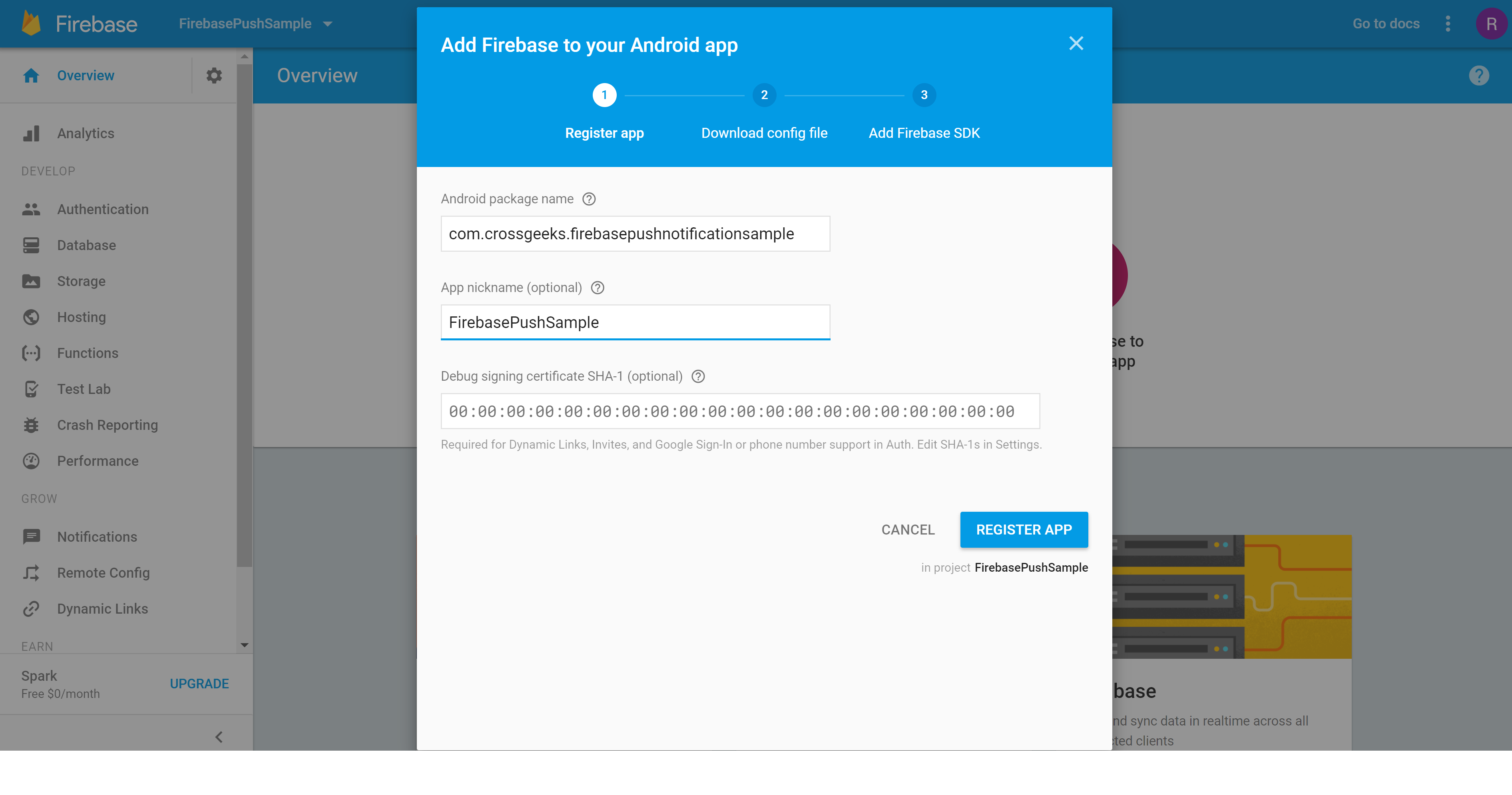 Add Firebase to Android
