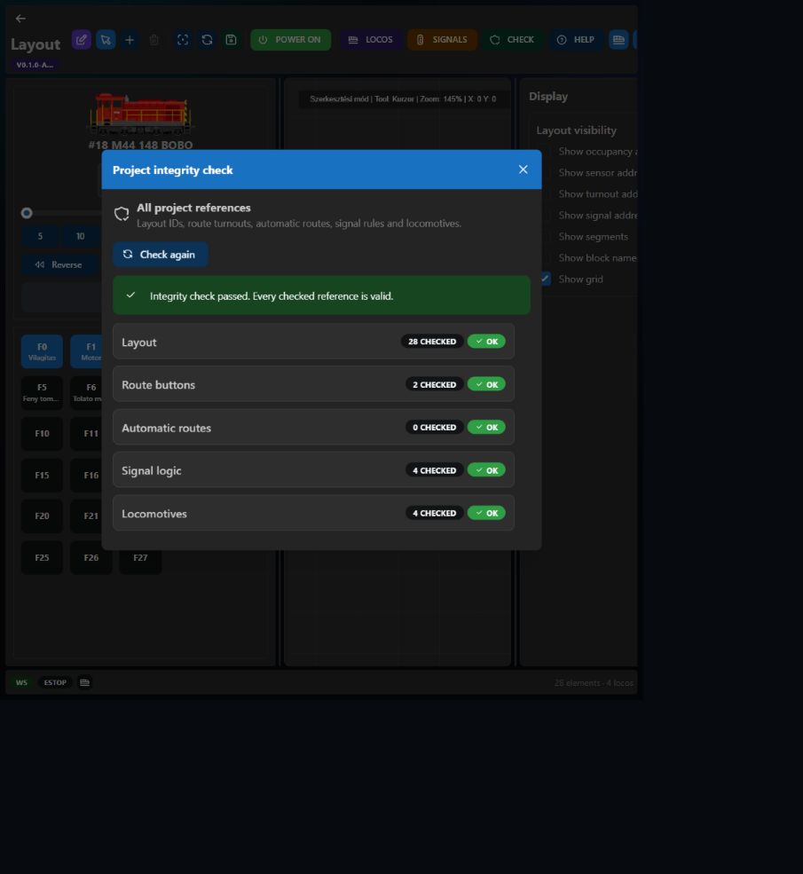 Project integrity check