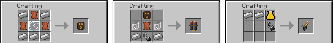 Pyro Mask, Flamethrower Pack and Flamethrower recipes