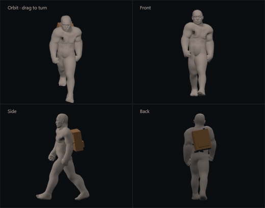 Backpack in the 2×2 view