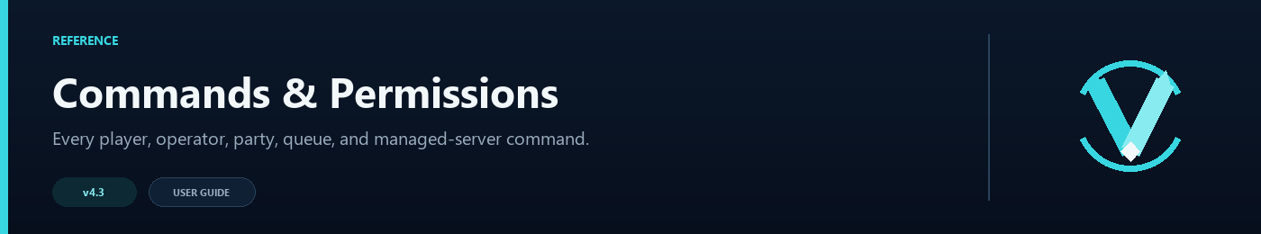 Commands and permissions