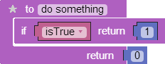Early Return block, filled in