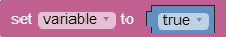 Set Variable, filled with boolean