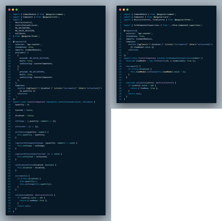code comparison