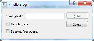 FindDialog
