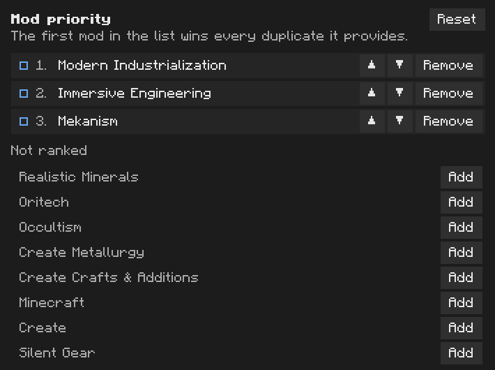 Mod priority