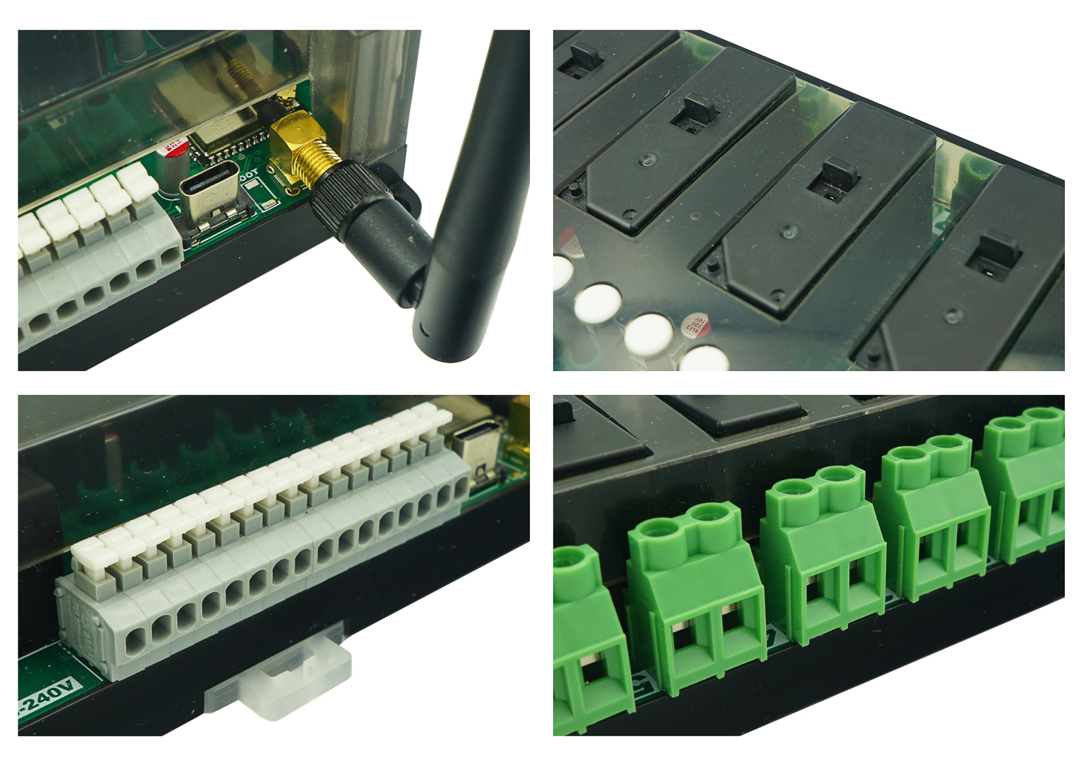 6 Gang 30Amps Din Rail Latch Relay