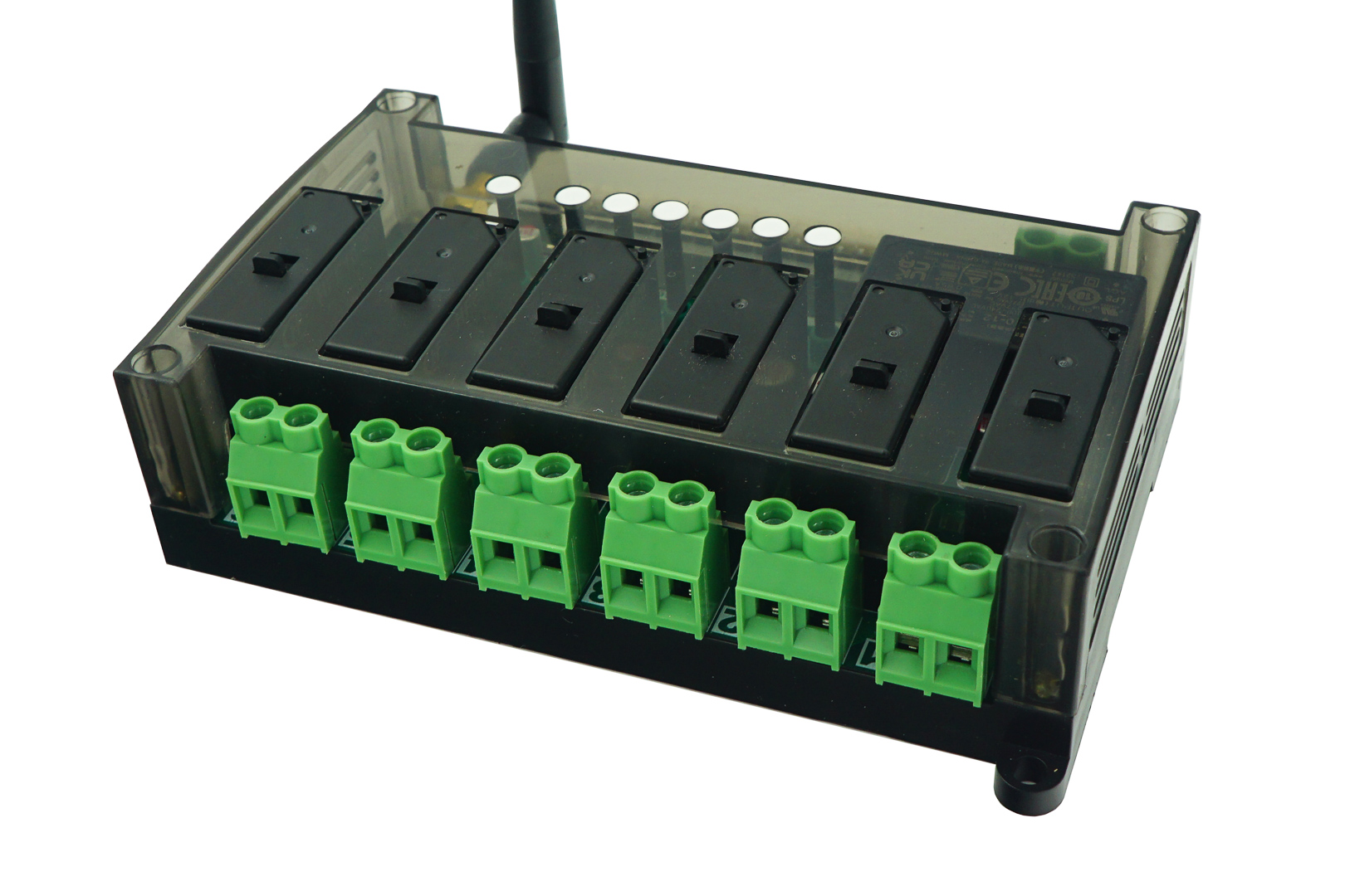 6 Gang 30Amps Din Rail Latch Relay